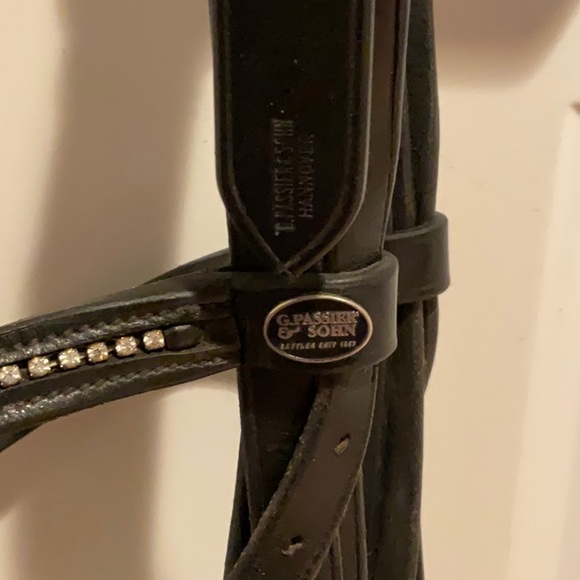 Passier black “convertible” snaffle/double bridle - Picture 6 of 9